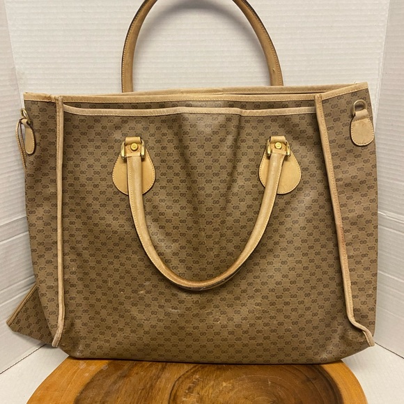 Vintage Gucci Large Tote with Mini Coin Pouch - Picture 6 of 16